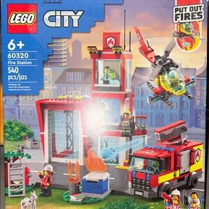 LEGO City Fire Station Set - Red, Blue, and Yellow